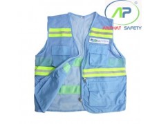 Áo phản quang Chi lê  (Màu Xanh nhạt)